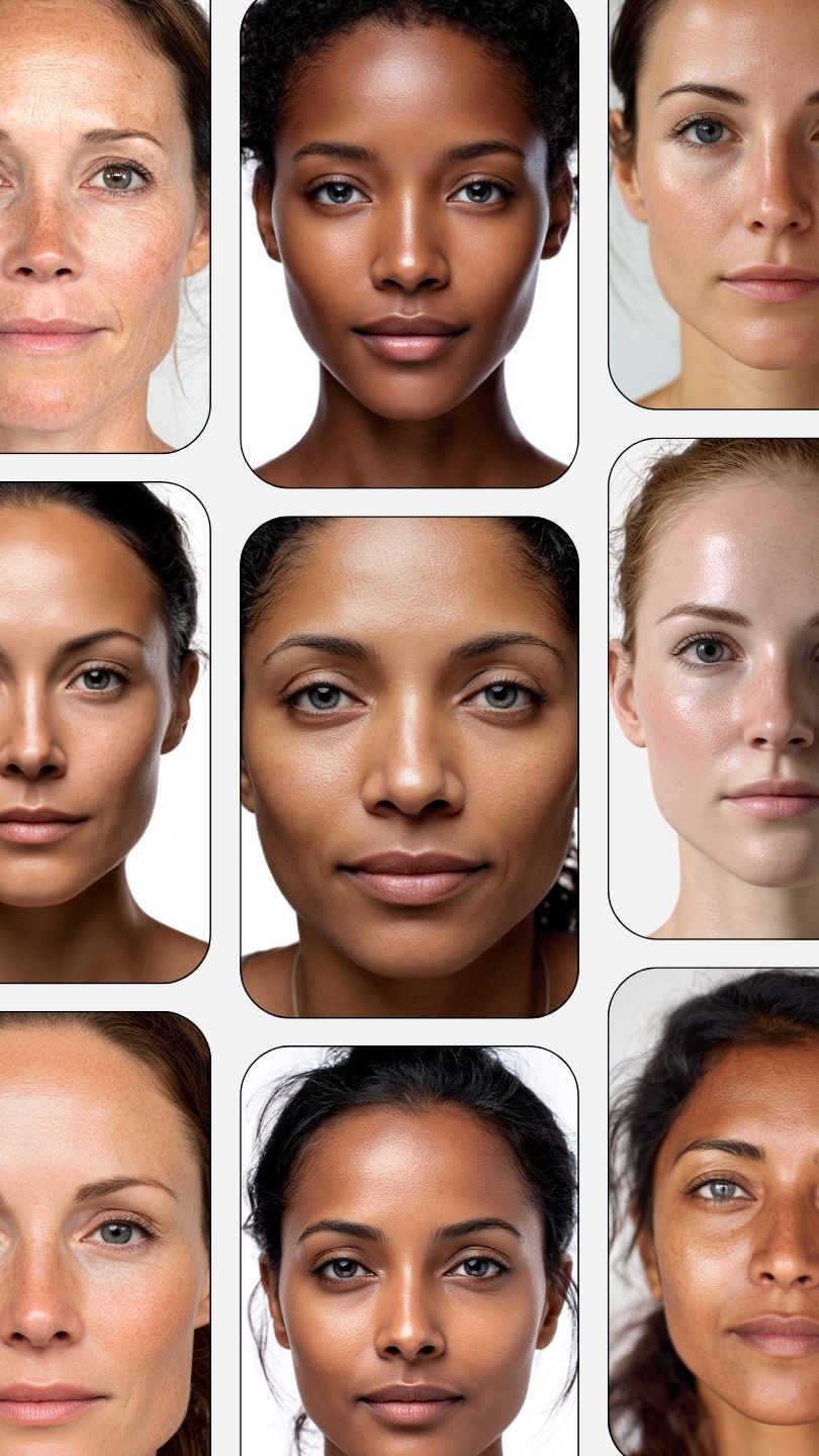 30+ Face Template Bundle for Brows & Lips Mapping Design